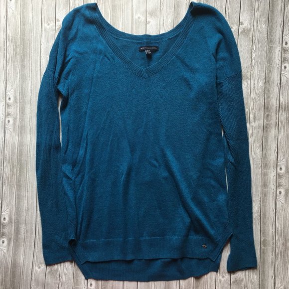American Eagle Outfitters Tops - American Eagle Teal Sweater
